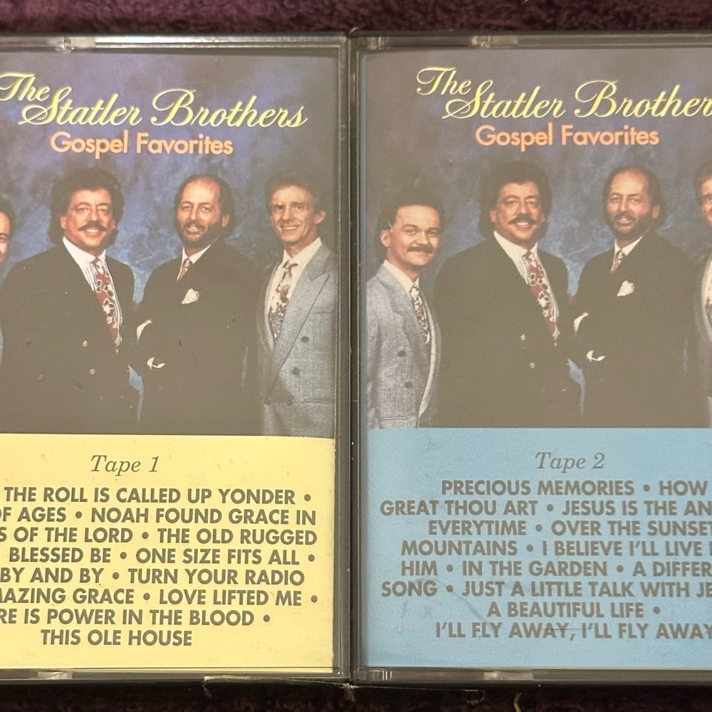 The Statler Brothers Gospel Favorites Cassette Tape 1 & 2 Polygram Records rare
